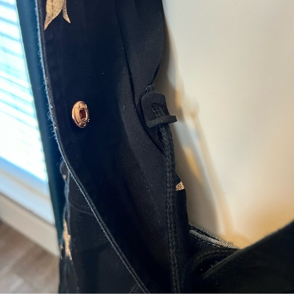 Romeo & Juliet Couture NEW Black Copper Star Utility Streetwear Jacket Size L - Picture 6 of 8